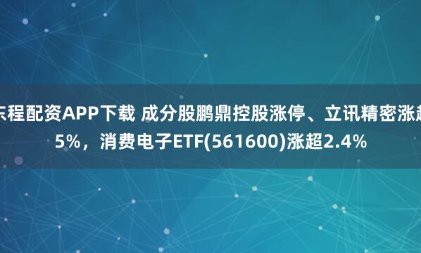 东程配资APP下载 成分股鹏鼎控股涨停、立讯精密涨超5%，消费电子ETF(561600)涨超2.4%
