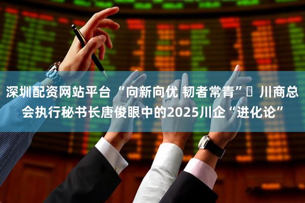 深圳配资网站平台 “向新向优 韧者常青”​川商总会执行秘书长唐俊眼中的2025川企“进化论”